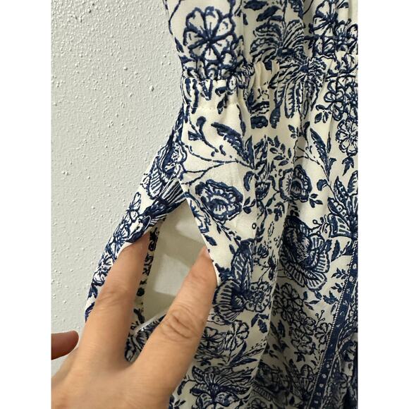 MADEWELL blue silk journey dress size XS - Picture 5 of 11